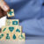 Medical health insurance concept. Men's hand arranging wood blocks with healthcare medicine icons